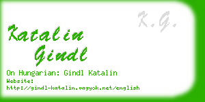 katalin gindl business card